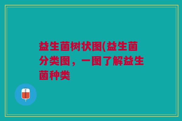 益生菌树状图(益生菌分类图,一图了解益生菌种类