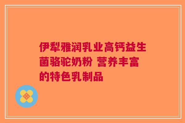 伊犁雅润乳业高钙益生菌骆驼奶粉 营养丰富的特色乳制品