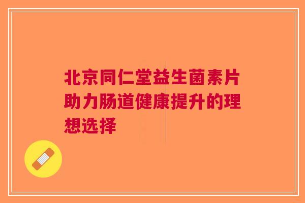 北京同仁堂益生菌素片助力肠道健康提升的理想选择